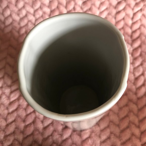 Naaman  White Bisque Porcelain Vase Vintage - Picture 4 of 6